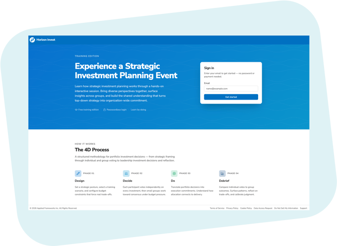 Invest Training Edition Front Door