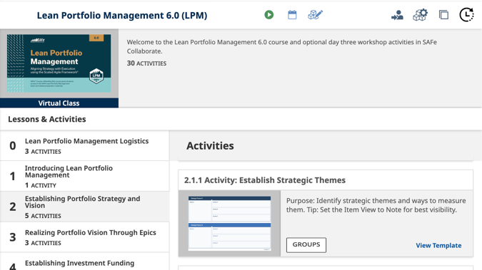 Lean Portfolio Management (LPM)  Template